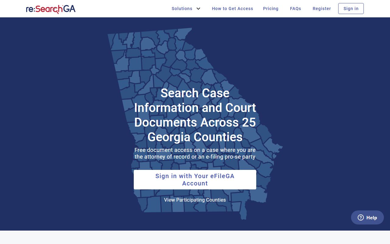 Quitman County court records reSearchGA court-record platform
