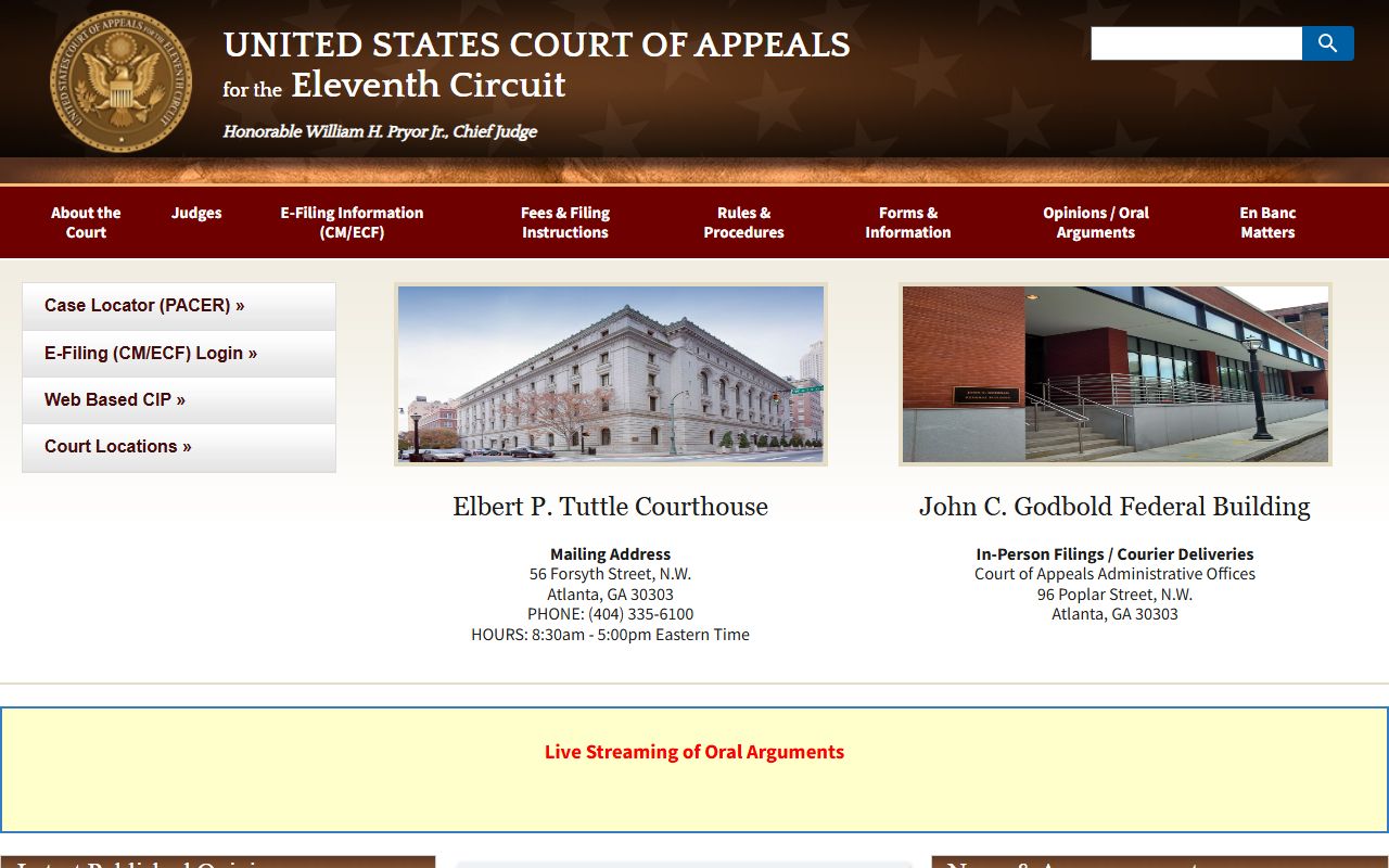 Quitman County Superior Court federal Eleventh Circuit appeals