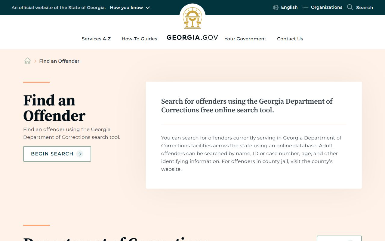 Quitman County inmate search Georgia.gov find an offender guide